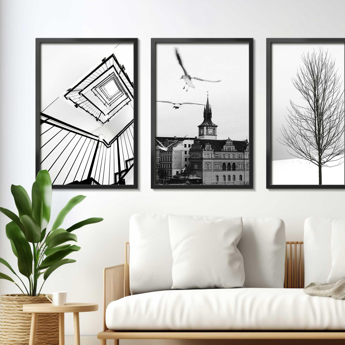 LaVie Home frame supports vertical or horizontal hanging for flexible layouts