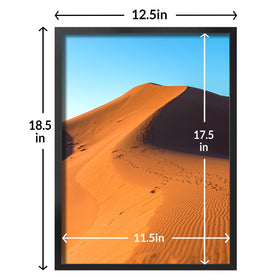 LaVie Home 12x18 frame back with rotating button for easy loading