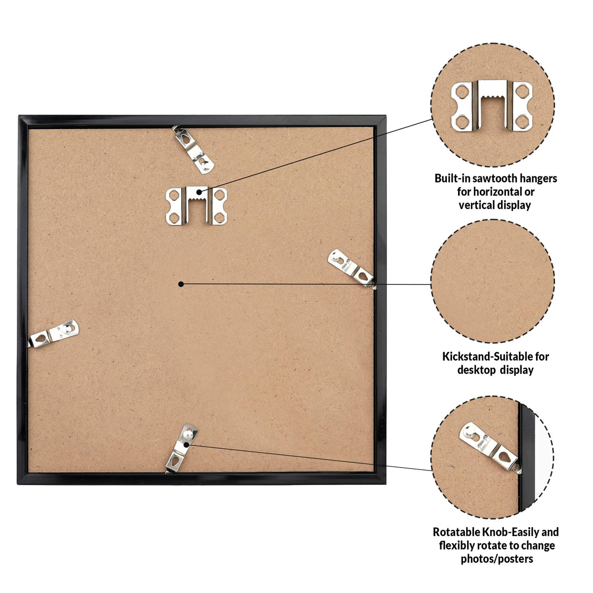 LaVie Home 16x16 frame on wall demonstrates two-pack versatility for classic decor.