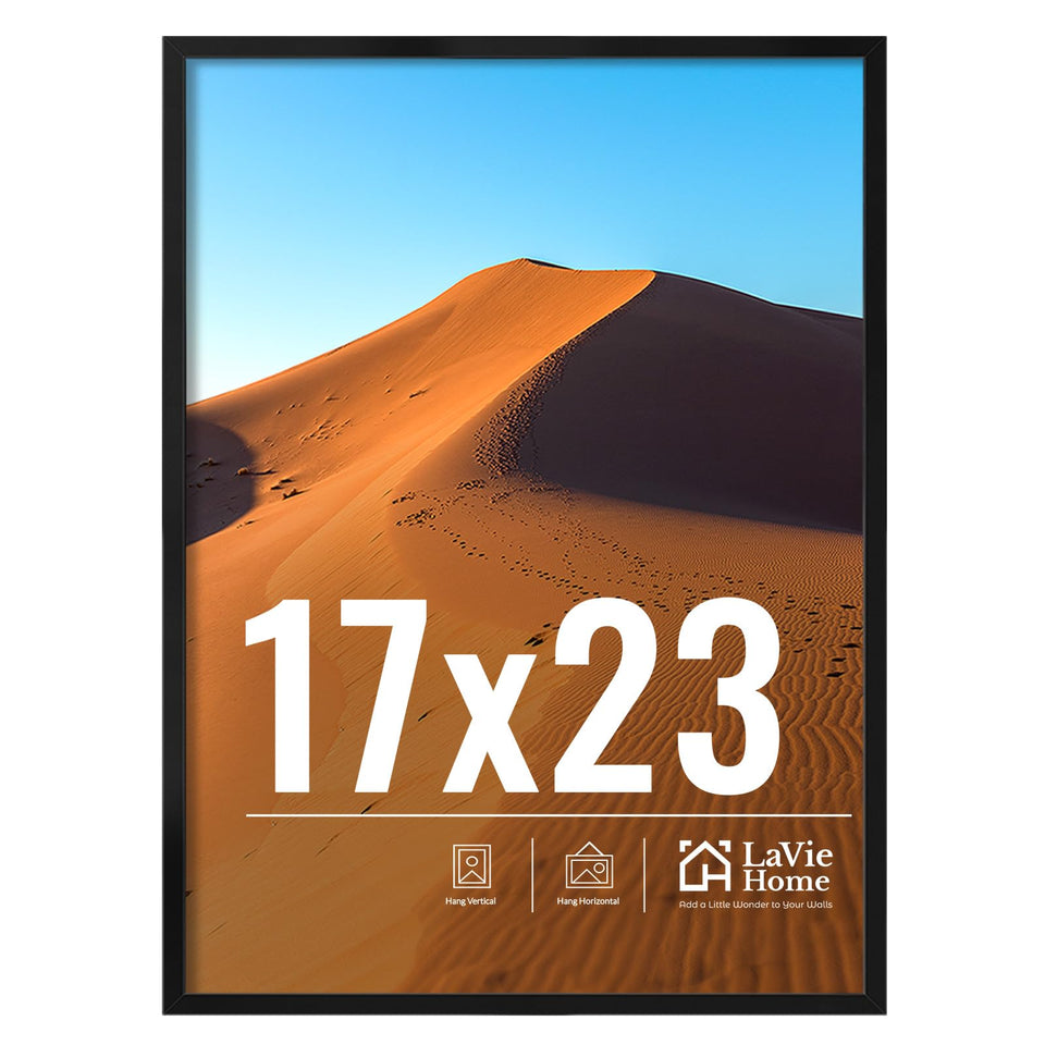 LaVie Home 17x23-frame-wall-display on wall showcasing photos with a clean, versatile setup.