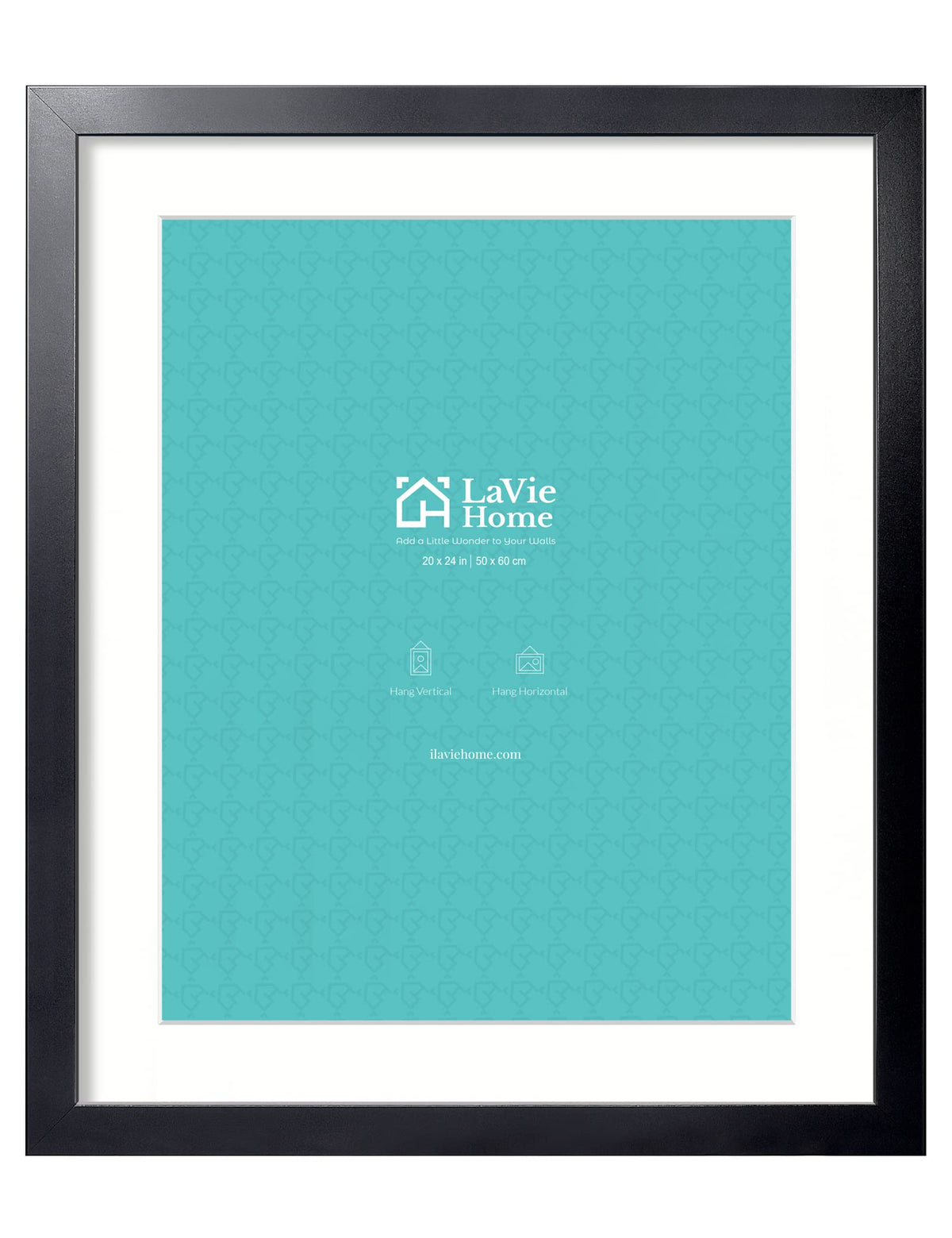 LaVie Home 20x24 frame front with clear plexiglass for vivid visuals.