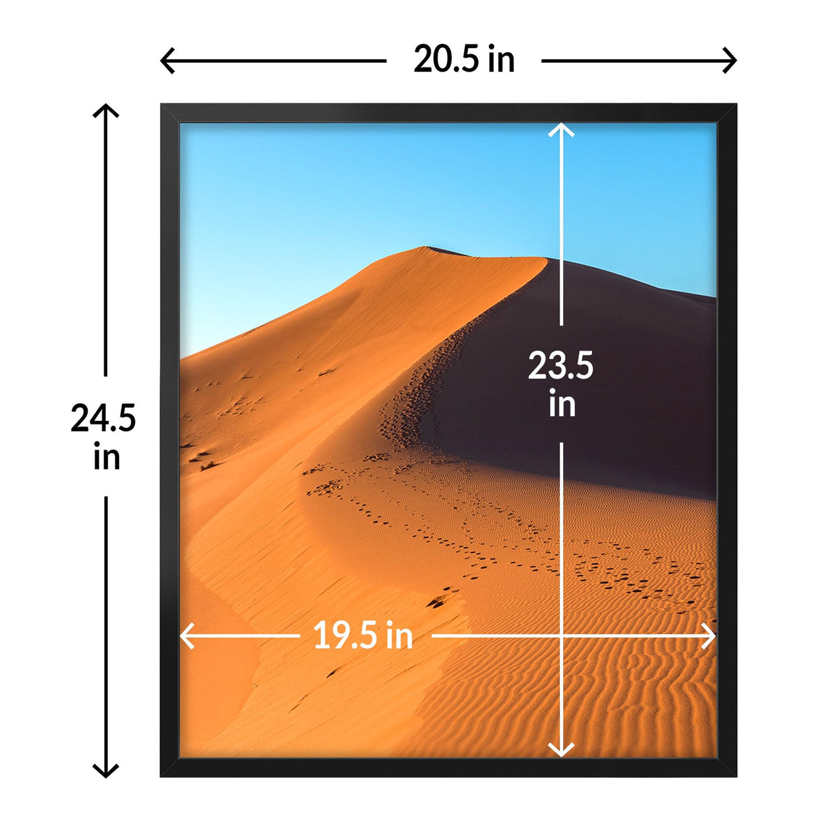 LaVie Home 20x24 poster frame supports vertical or horizontal layouts