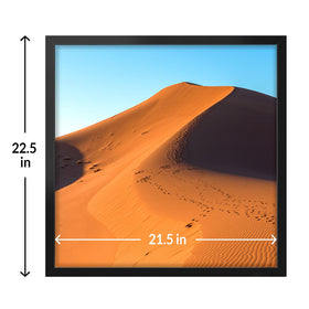 LaVie Home 22x22 frame vertical hanging on wall offers easy orientation for flexible decor