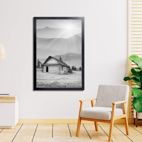 Durable MDF back panel supports quick loading of photos and art