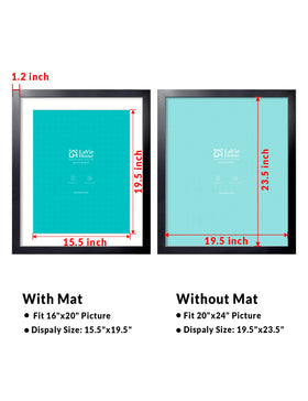 LaVie Home frame hanging hooks support portrait or landscape layouts.