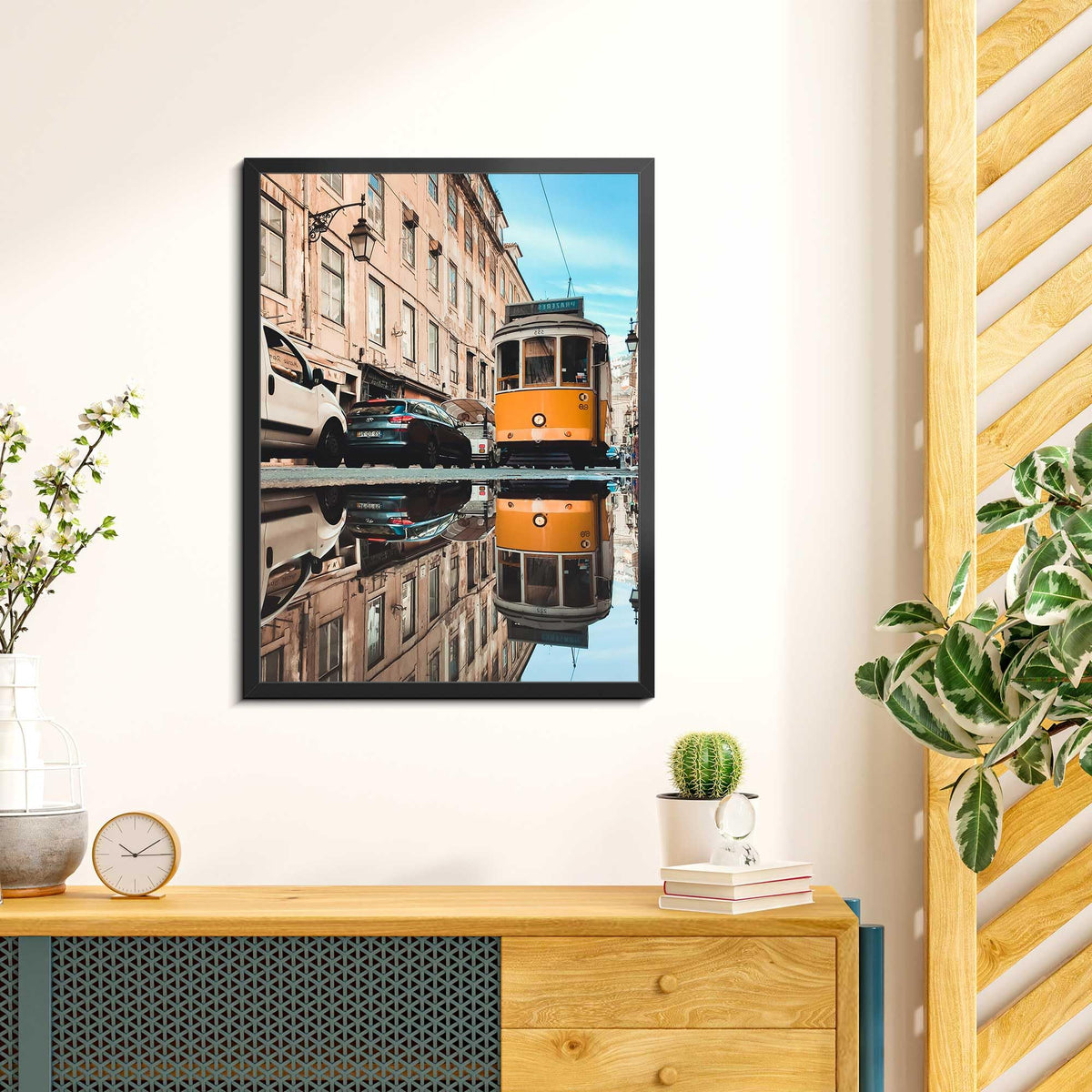 LaVie Home frame ships with clear film, peel for crisp photos