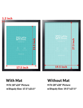 LaVie Home plexiglass front protects art with protective film