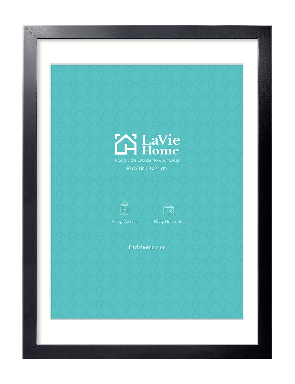 LaVie Home poster frame 20x28 black front displays memories with crystal-clear plexiglass