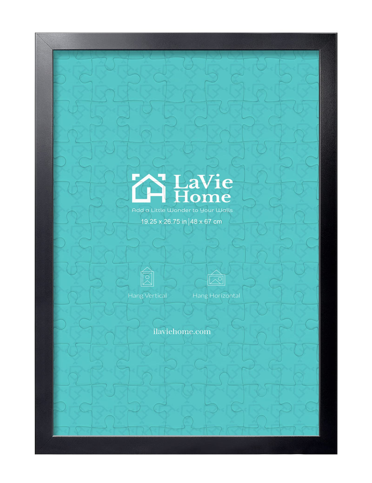 LaVie Home black frame front view for wall display