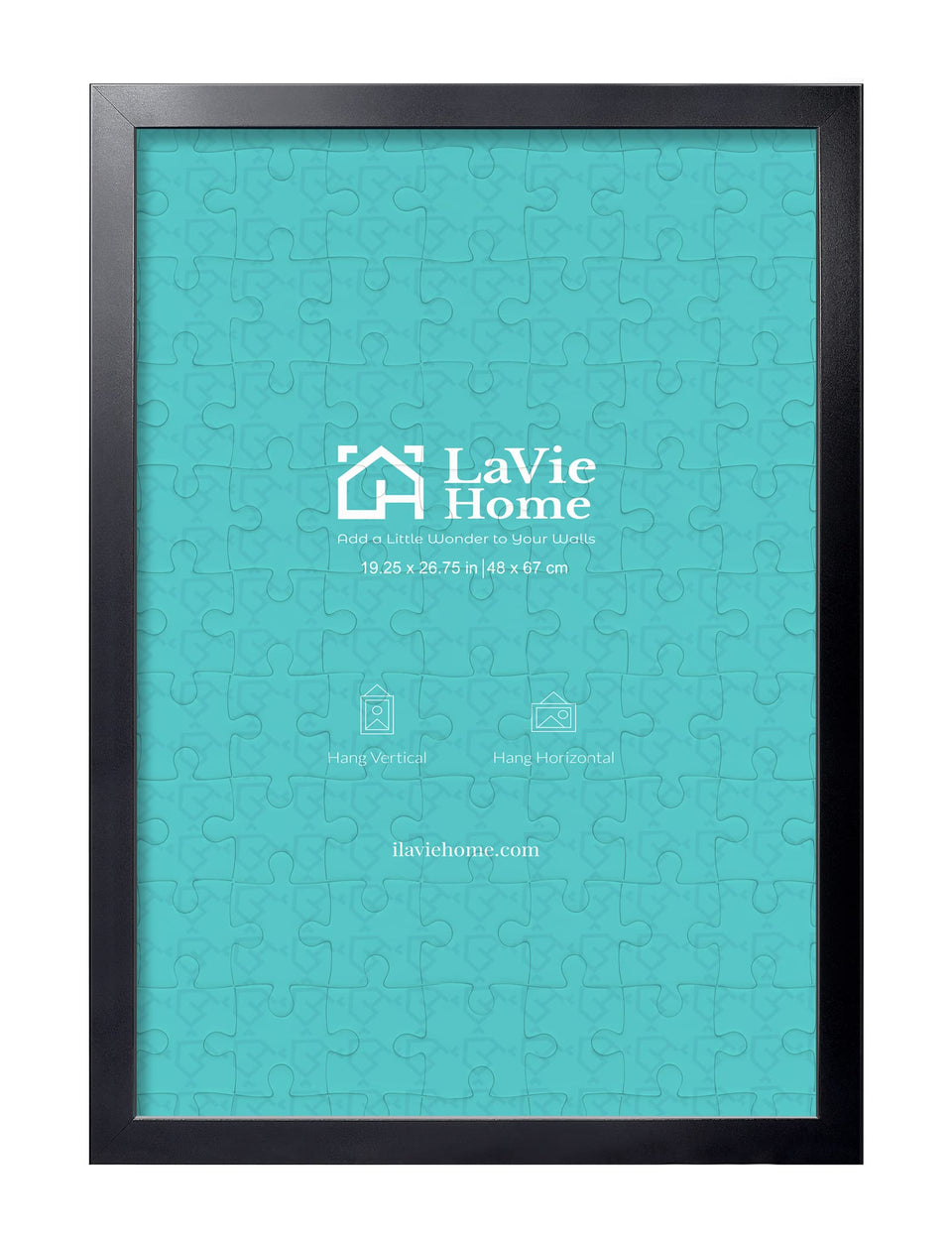 LaVie Home black frame front view for wall display