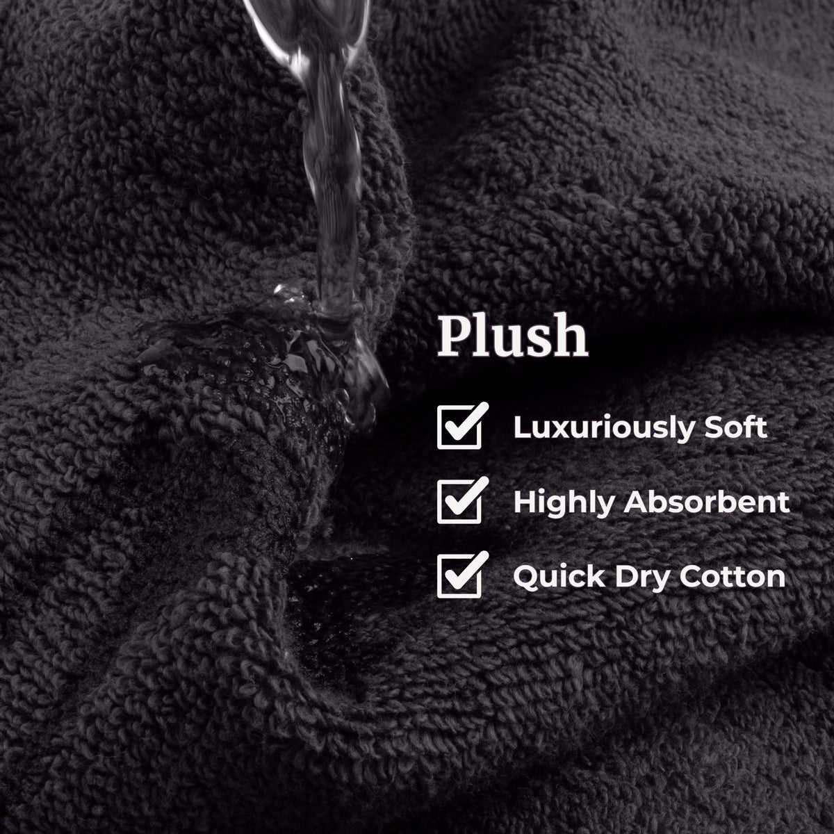 Lavish Home hand towel 28 x 16 by sink, compact and absorbent