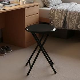 Lavish Home cushioned seat offers comfortable, quick seating for guests.
