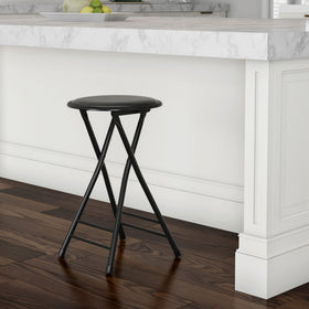 Lavish Home folding stool is lightweight and travel-friendly for events.