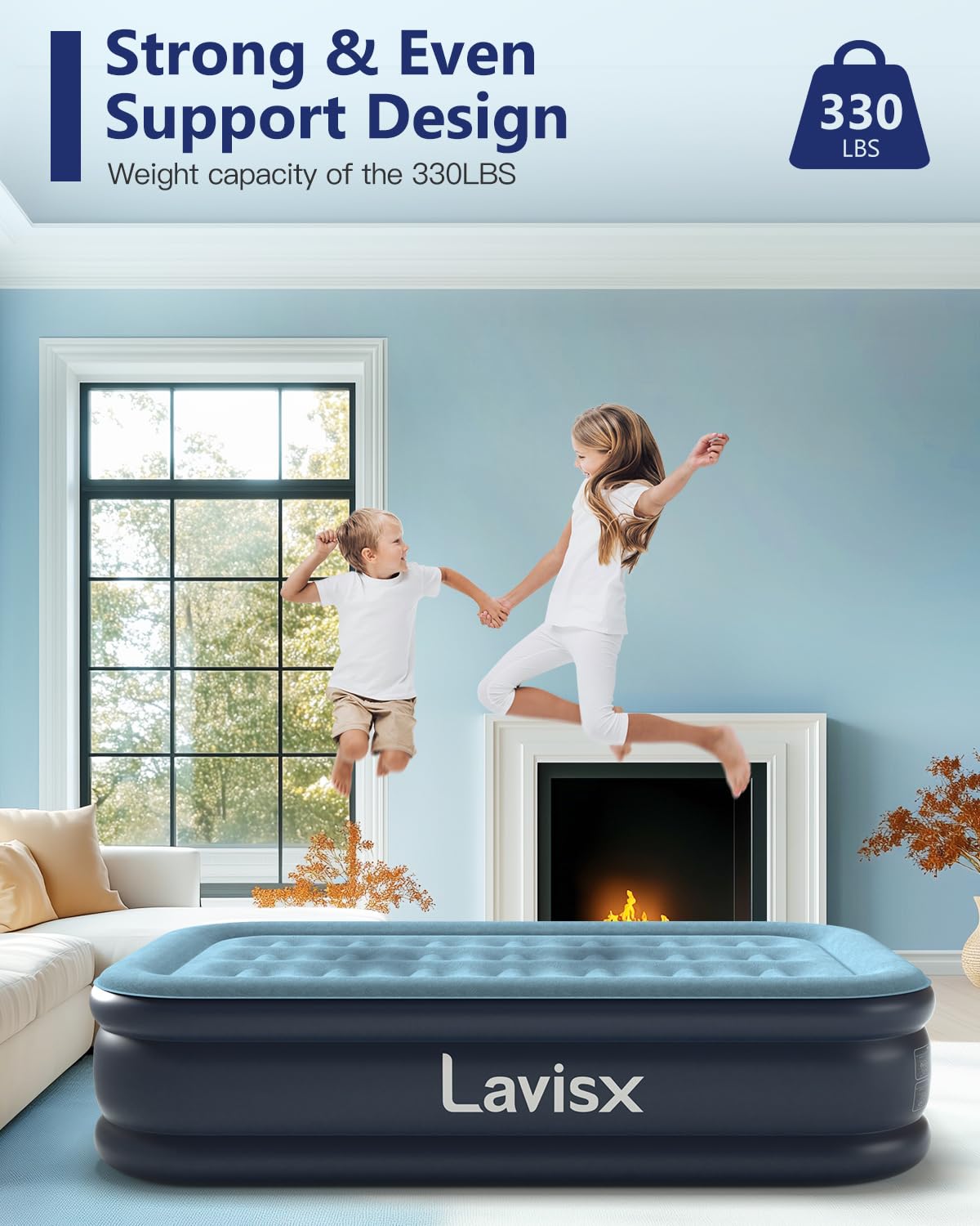 Lavisx compact folded form fits in the included storage bag