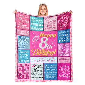 Lavua blanket for an 8-year-old girl shows cozy warmth for birthday snuggles