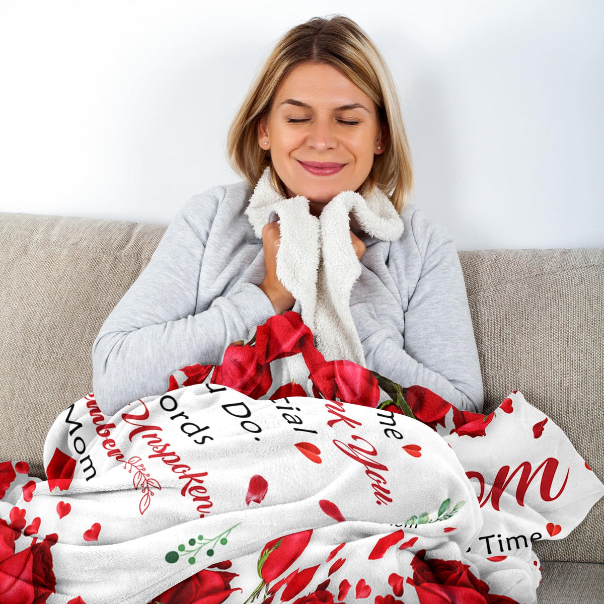 Lavua birthday gift blanket for mom, 50x60 inches, ideal for cozy birthday moments.