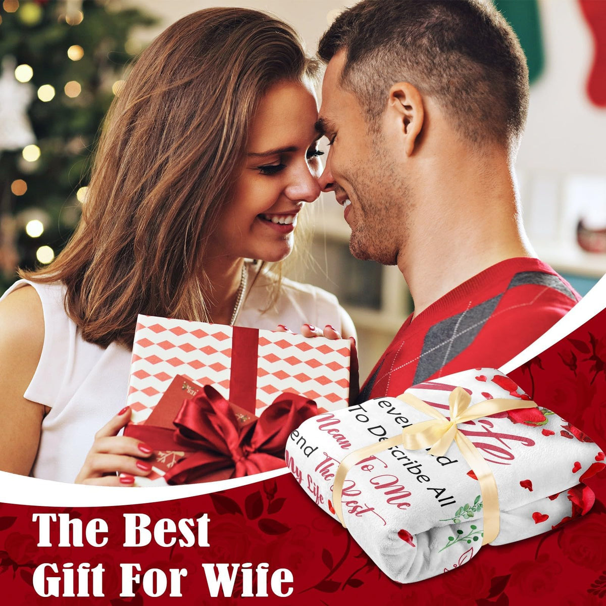 Lavua blanket closeup shows romantic gift-ready presentation