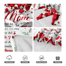 Lavua I love you mom blanket, versatile 50x60 for travel or home.