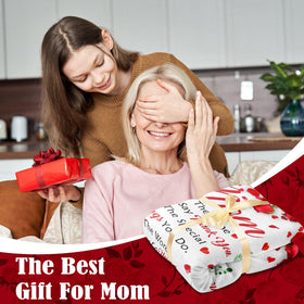 Lavua mom relaxation blanket on the couch or bed for cozy evenings.