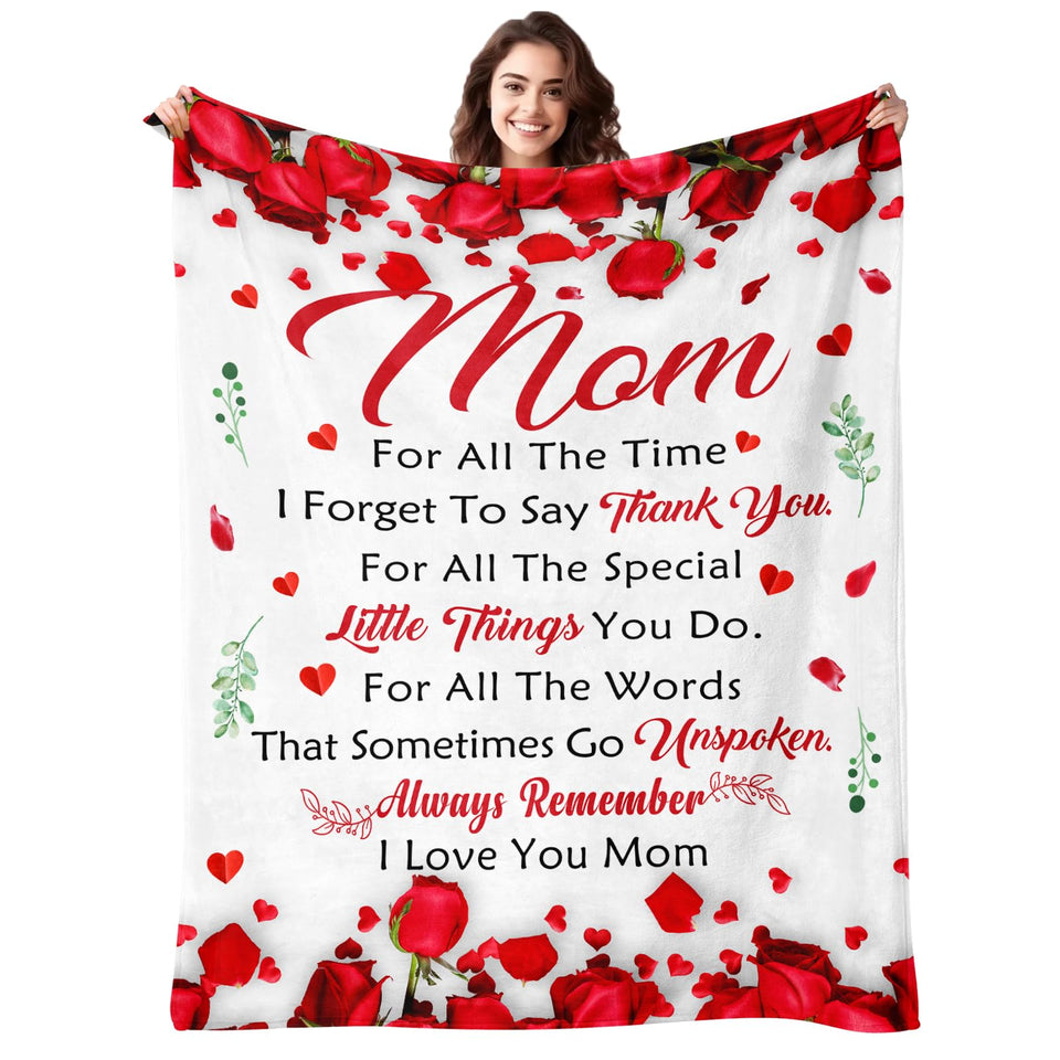 Lavua Mothers Day blanket gift for mom from daughter and son, perfect for a heartfelt celebration.