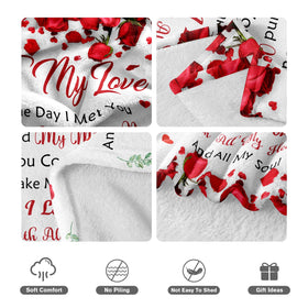 Lavua To My Love blanket detail stitching highlights durable construction