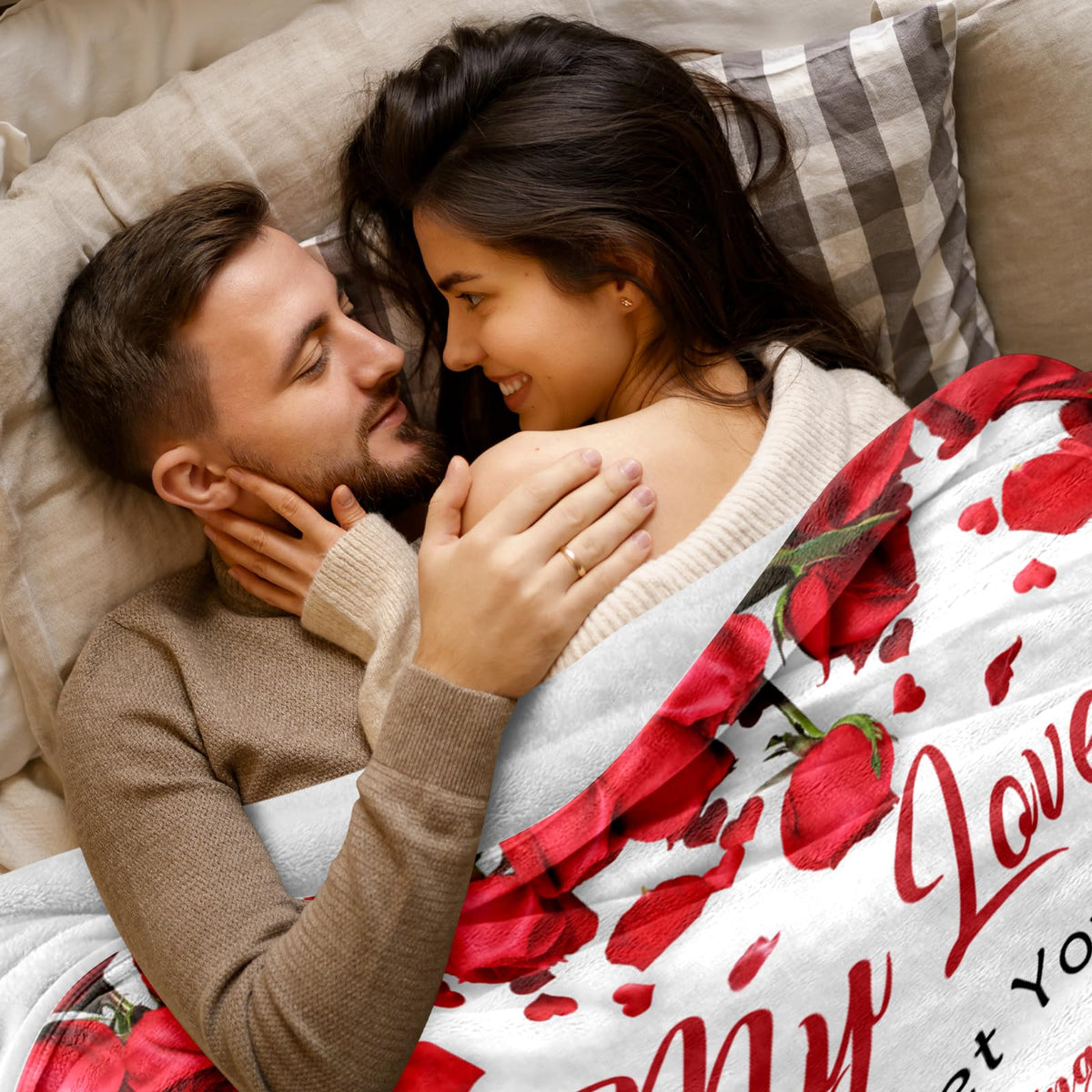 Lavua To My Love blanket texture close-up highlights soft flannel feel and quality