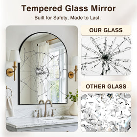LAWADA vanity mirror over sink boosts daily grooming with HD clarity