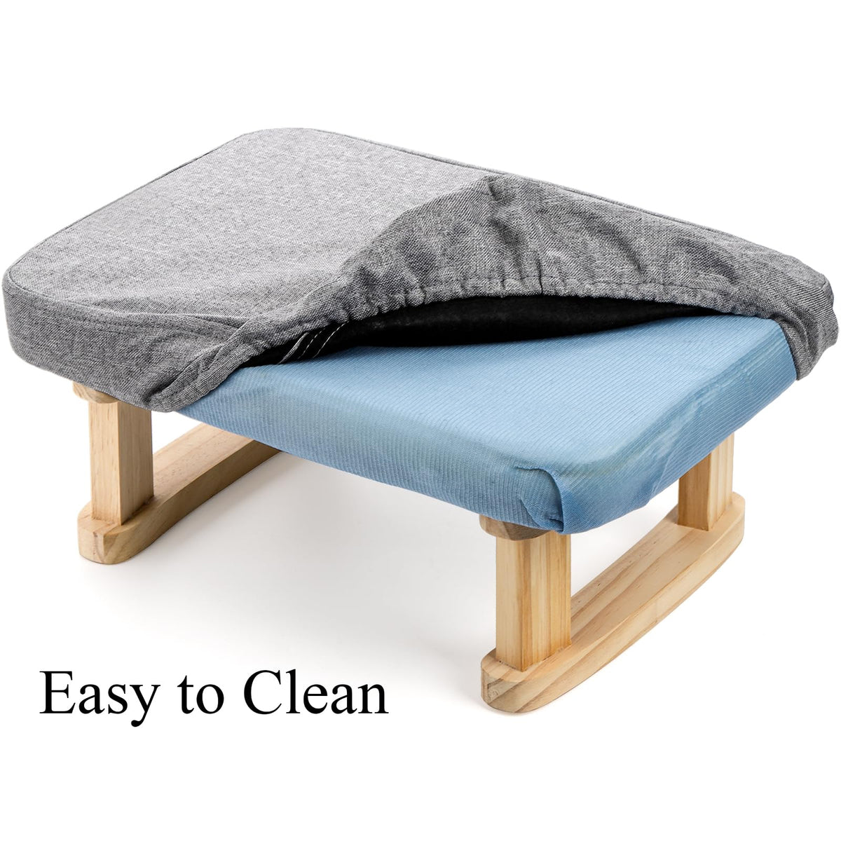 Lawei footstool on desk setup offering elevated feet during work