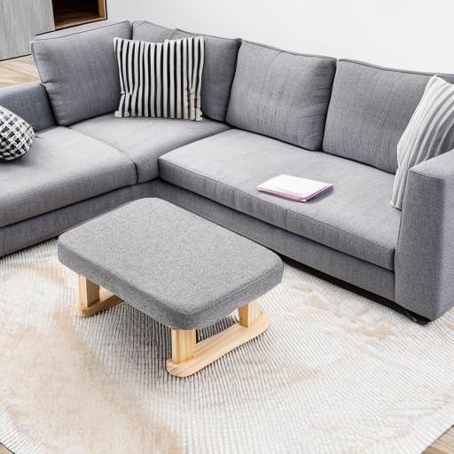 Lawei footstool in living room scene as a versatile footrest and decor
