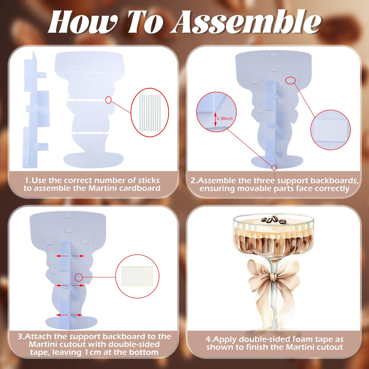 LawnIdyll Espresso Martini cutout assembly folds quickly for easy setup