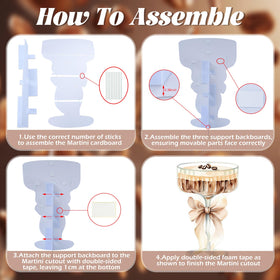 LawnIdyll Espresso Martini cutout assembly folds quickly for easy setup