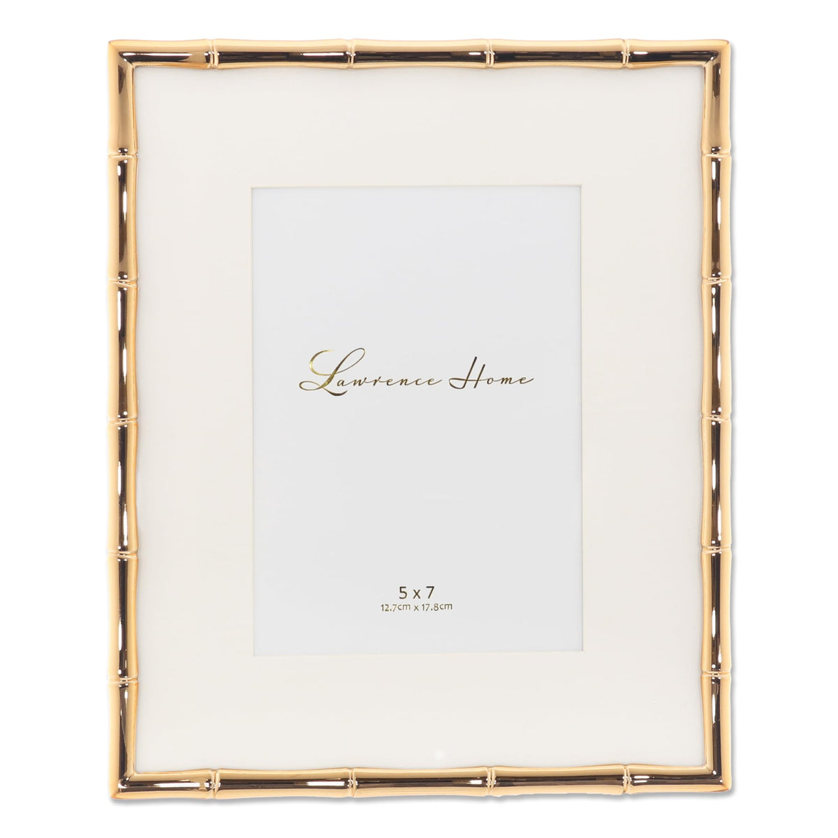 Lawrence Frames Bamboo Design 8x10 frame highlights the intricate bamboo motif for an elegant presentation.
