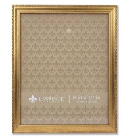 Lawrence Frames Classic Bead 8x10 Gold Frame with beaded edge complements any decor.