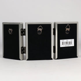 Lawrence Frames pewter bead-border detail with black velvet backing protects memories