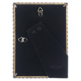 Lawrence Frames rope design frame detail gold, enhances wall mounting or shelf display.