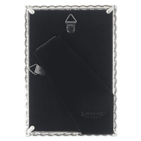 Lawrence Frames 4x6 silver rope frame, ideal for desk or mantle decor and easy wall mounting.