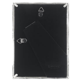 Lawrence Frames silver bamboo frame detail highlighting craftsmanship for elegant décor.