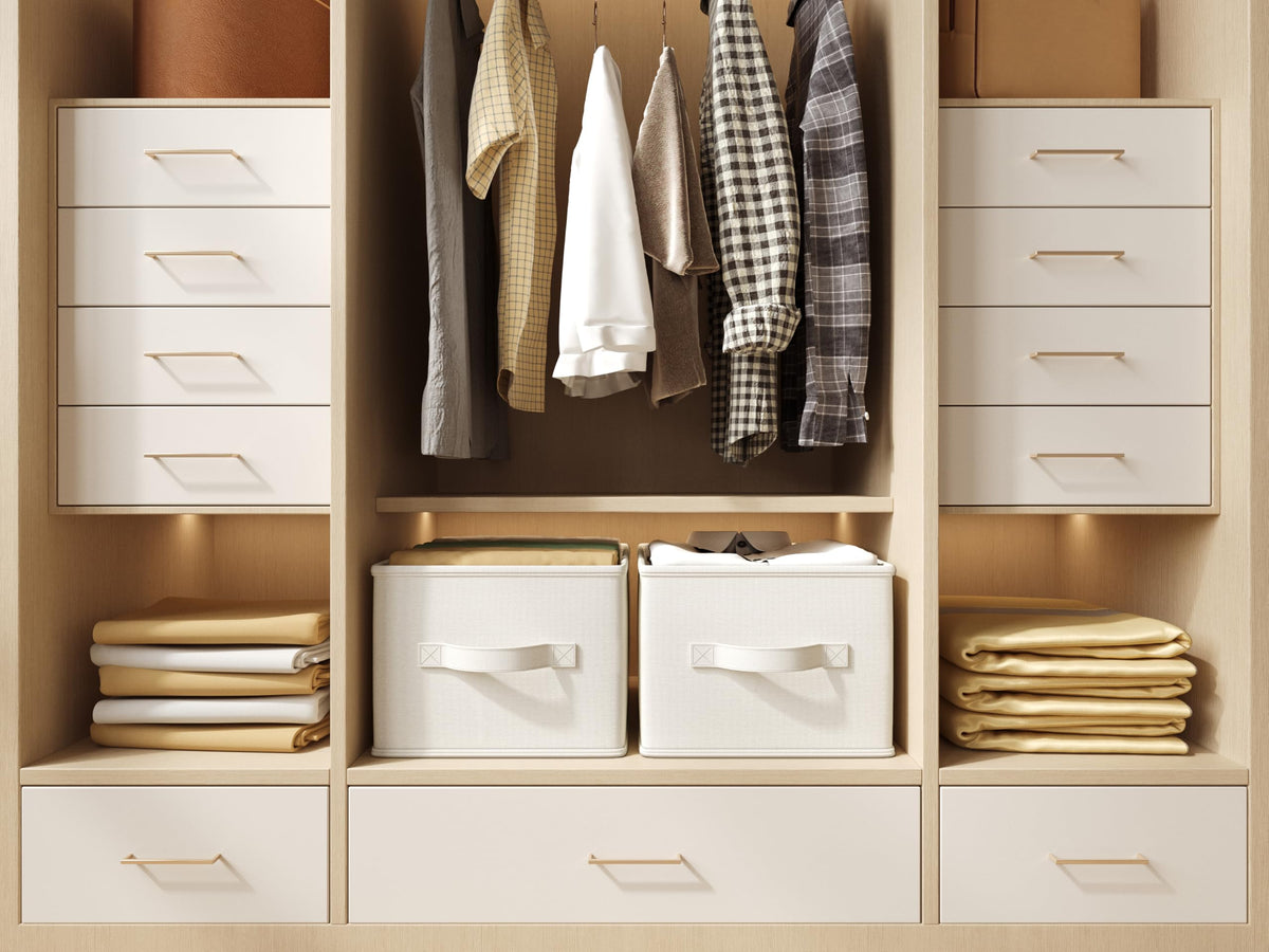LayerSpace white ivory trio pack appears neat and ready for organizing wardrobes.