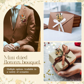 Layhit bridesmaid gift idea featuring 12 dried bouquets in soft colors
