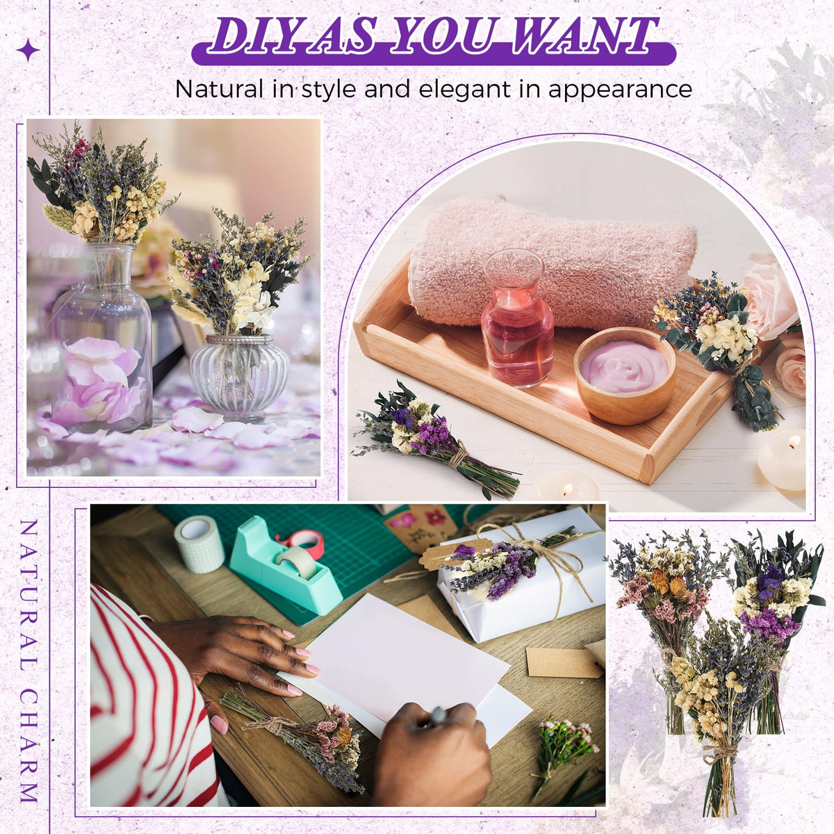 Layhit gift-ready dried flower bundles suitable for birthdays