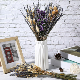 Layhit wedding boho dried flower bouquet, 15-17 inches, ideal for ceremony decor.