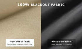 LazBlinds cordless raise-lower shade for safer, cord-free operation.