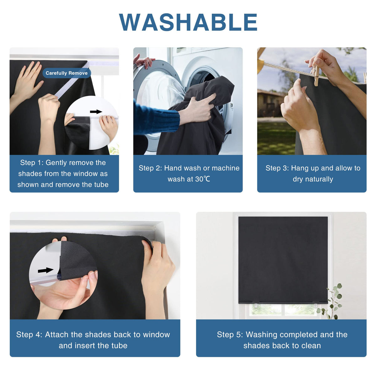 LazBlinds easy no tools install shows quick setup and peace of mind