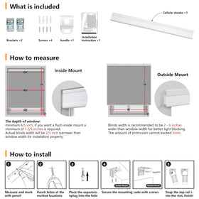 LazBlinds outside mount coverage example for enhanced window protection