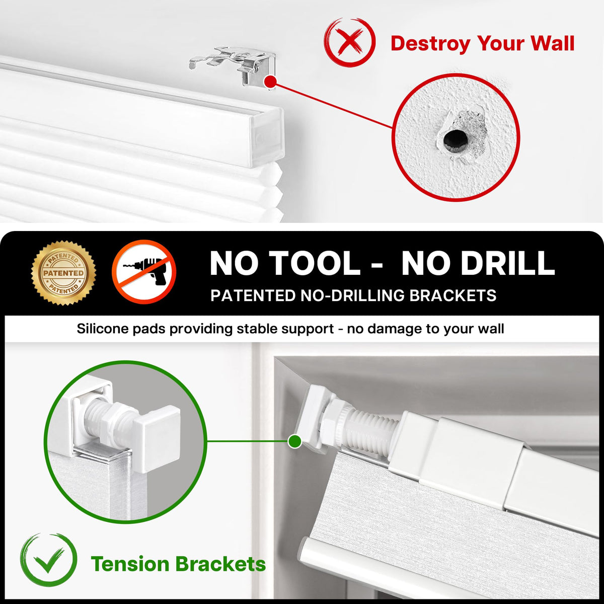 LazBlinds real blackout cellular layer blocks light for better daytime privacy.