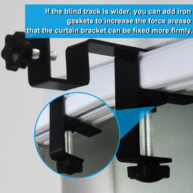 LAZTZQ adjustable bracket range 0.8–2.3 inches for rods