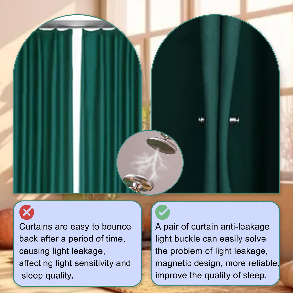 LAZTZQ black rust-proof finish on curtain bracket