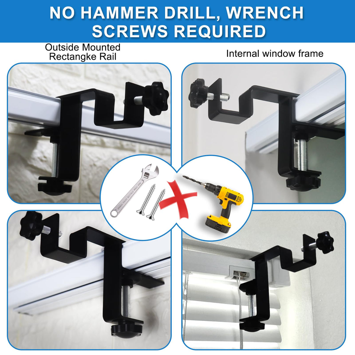 LAZTZQ includes four brackets, two buckles, and four iron sheets