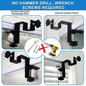 LAZTZQ includes four brackets, two buckles, and four iron sheets
