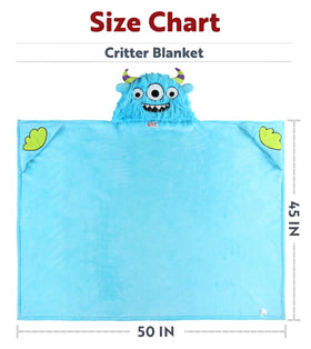 Lazy One hooded blanket for kids is machine washable and durable for many washes.